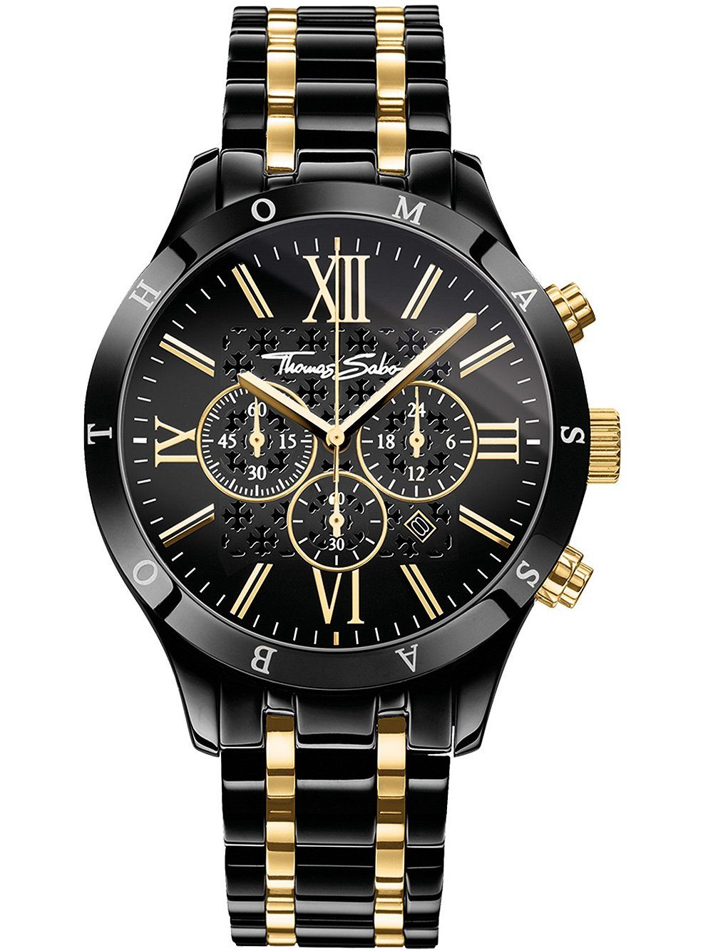 THOMAS SABO Quarzuhr Thomas Sabo WA0264-278-203 Rebel Urban Chronograph Herrenuhr Thomas Sabo WA0264-278-203 Rebel Urban Chronograph Herrenuhr