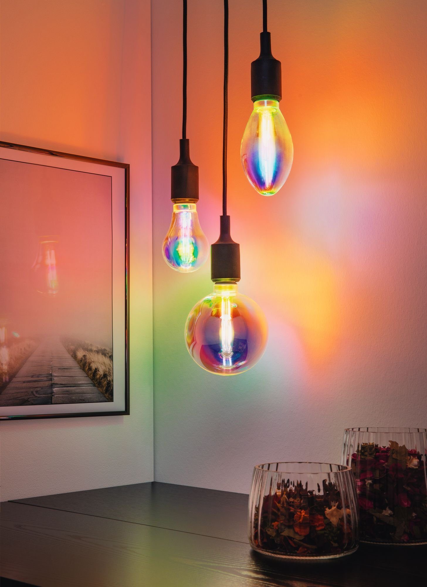 Paulmann LED-Leuchtmittel G95 dimmbar, 470lm 2.700K St., Colors Warmweiß 2700K Fantastic 230V 1