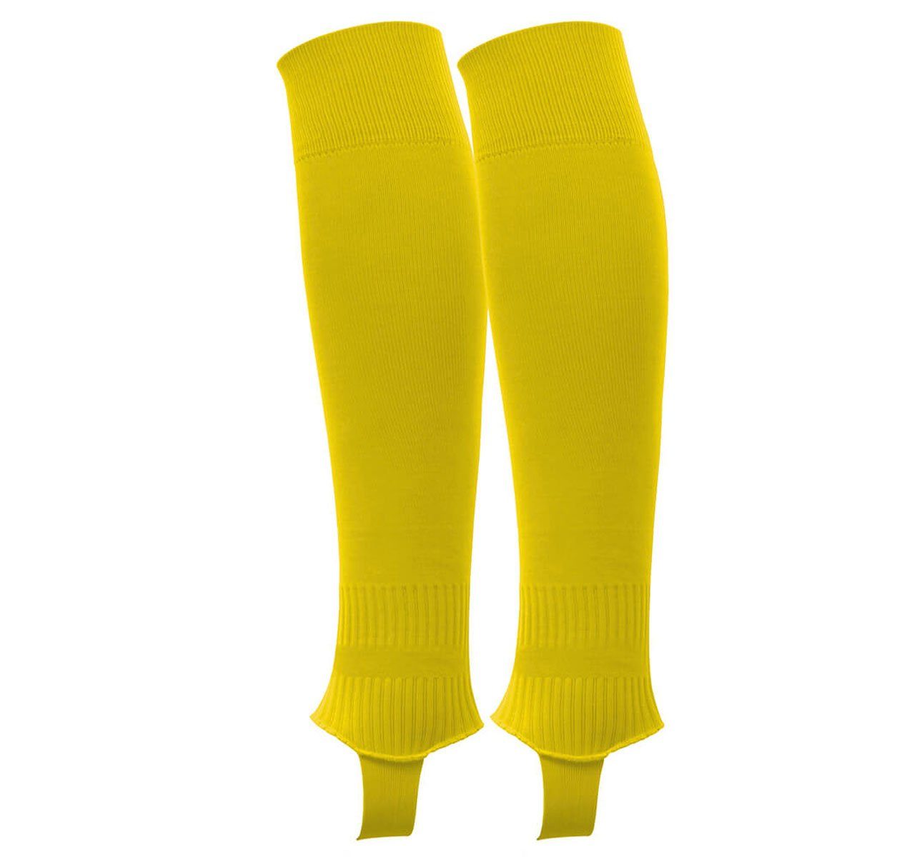 mit ORA Fußball Passform Unifarben Geco Stutzenstrümpfe perfekter Stutzen gelb Stegstutzen Sportswear Geco
