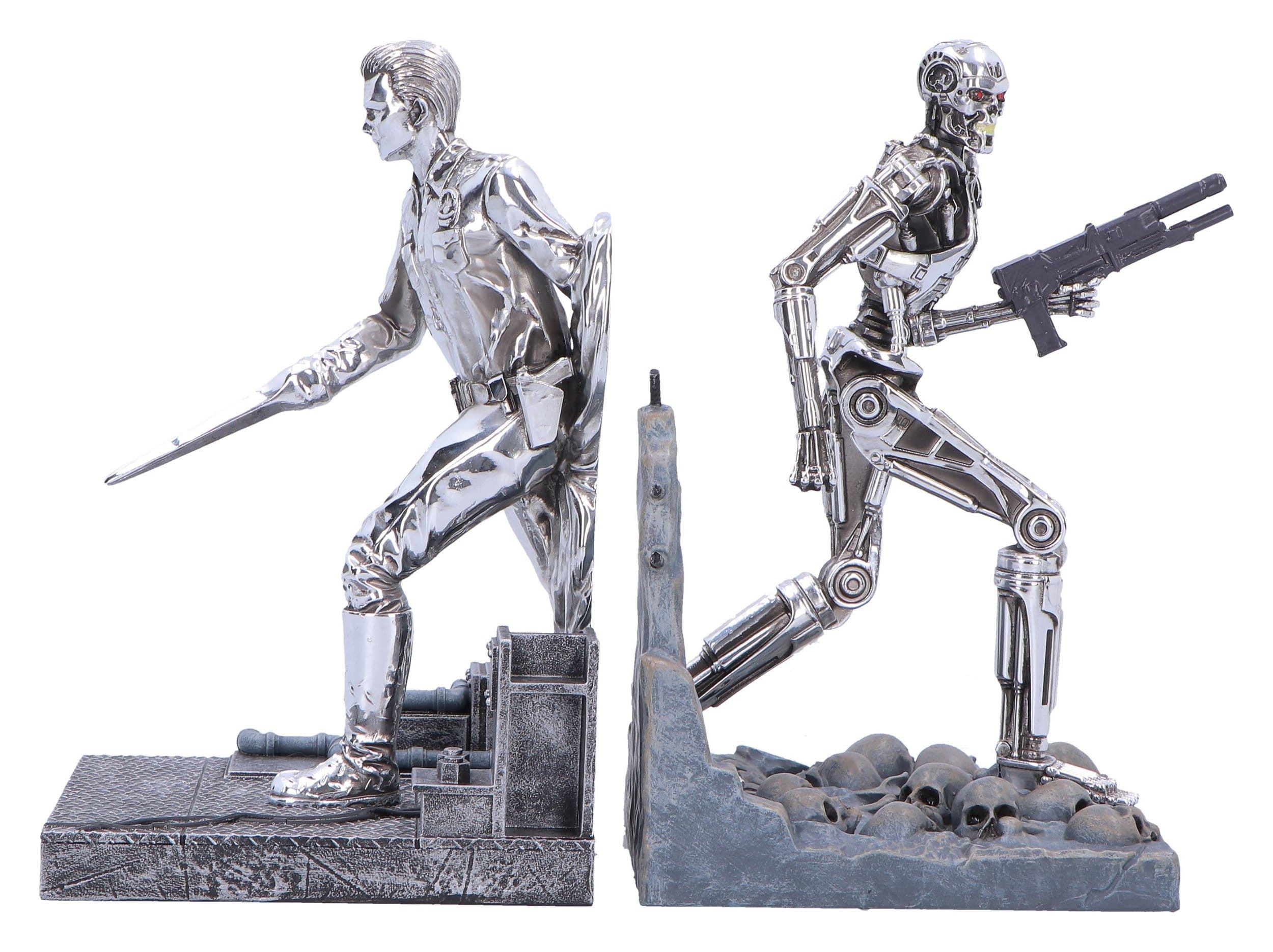 Nemesis Now Buchstütze Terminator 2 Buchstützen T-1000 vs T-800 19 cm (1 St), Offiziell lizenzierte Buchstützen