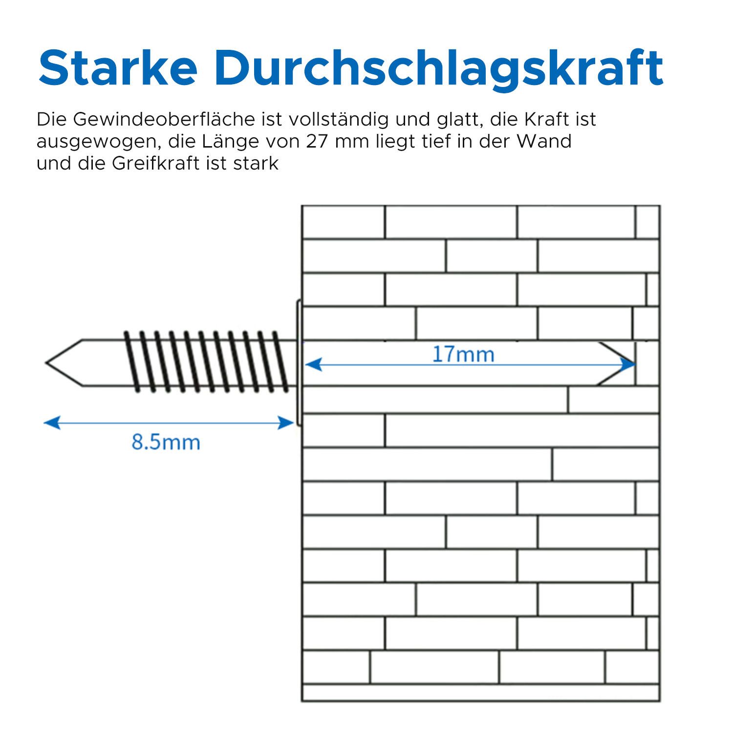 Refttenw Stahlnagel Doppelköpfige Nägel 100-tlg, Nahtloser Nagel mit Doppelköpfigem Sockelfaden