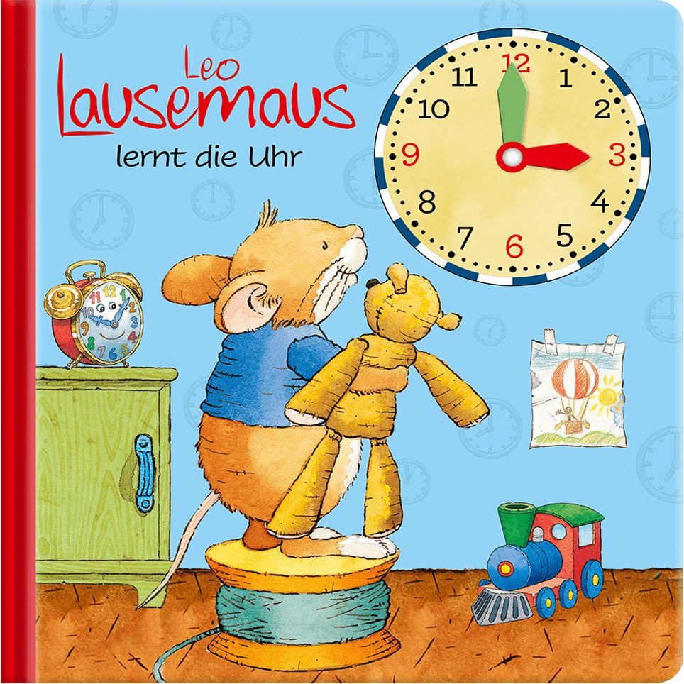 Kinderbuch Leo Lausemaus lernt die Uhr Kinderbuch ab 3 Jahren: Interaktives Lernb Lingen Verlag