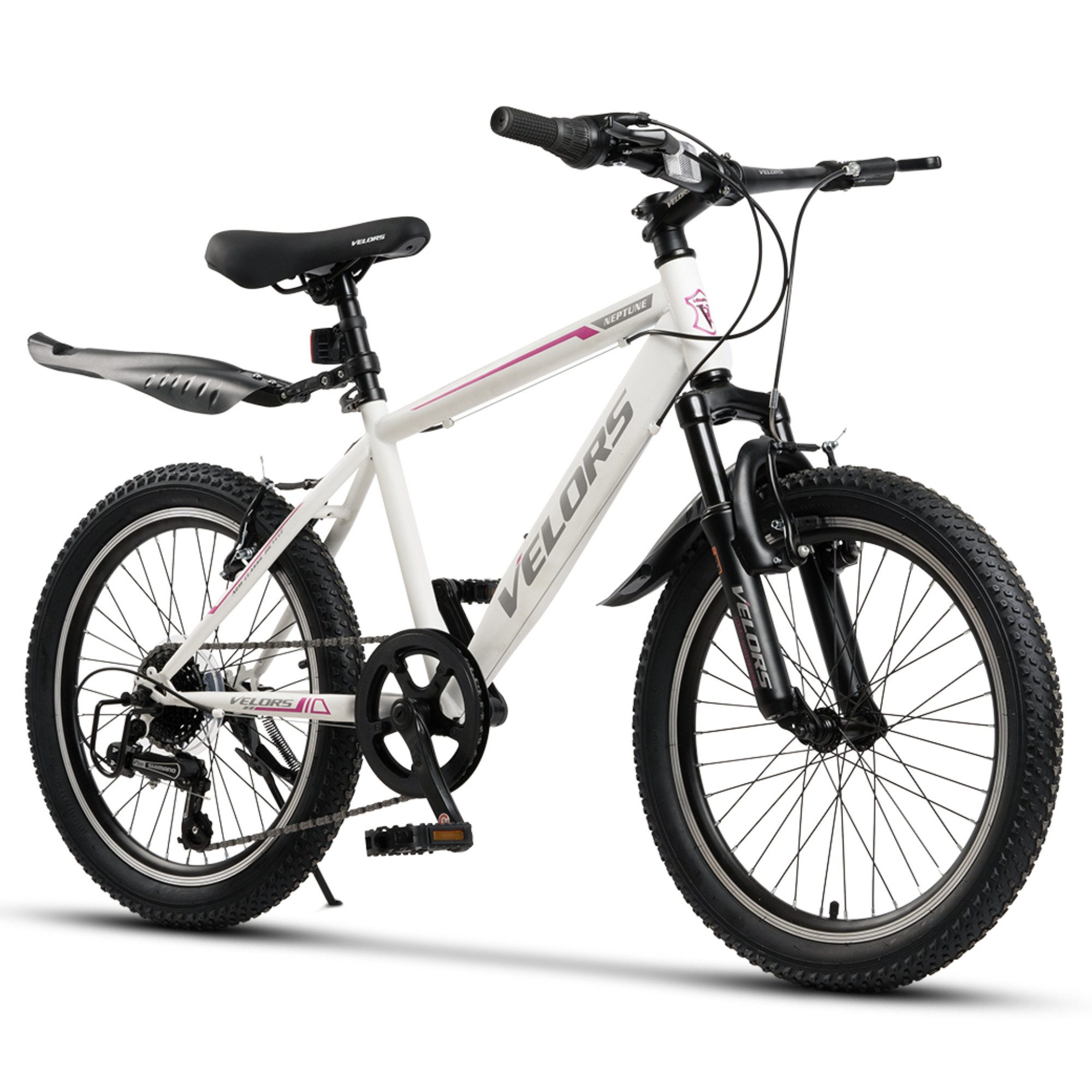 Velors Mountainbike 20, 24 Zoll Fahrrad Kinderfahrrad Mädchen und Jungen, 21 Gang Shimano Tourney Schaltwerk, Kettenschaltung, Hochwertiger Rahmen, Jugendfahrrad MTB Hardtail Fahrrad