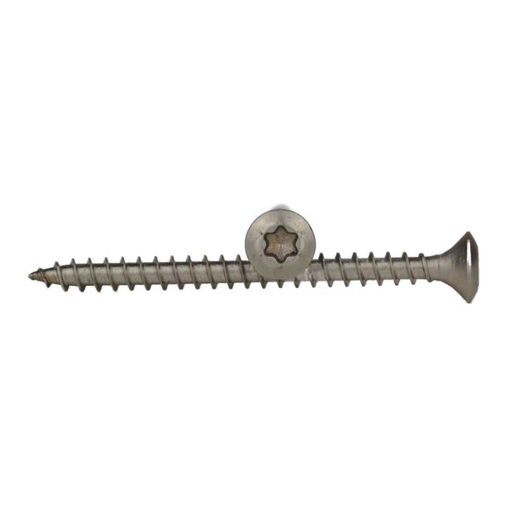 Schäfer-Peters GmbH Spanplattenschraube Spanplattenschraube Linsensenkkopf, Edelstahl A2, 4,0x60 mm, TX 20, (200 St)