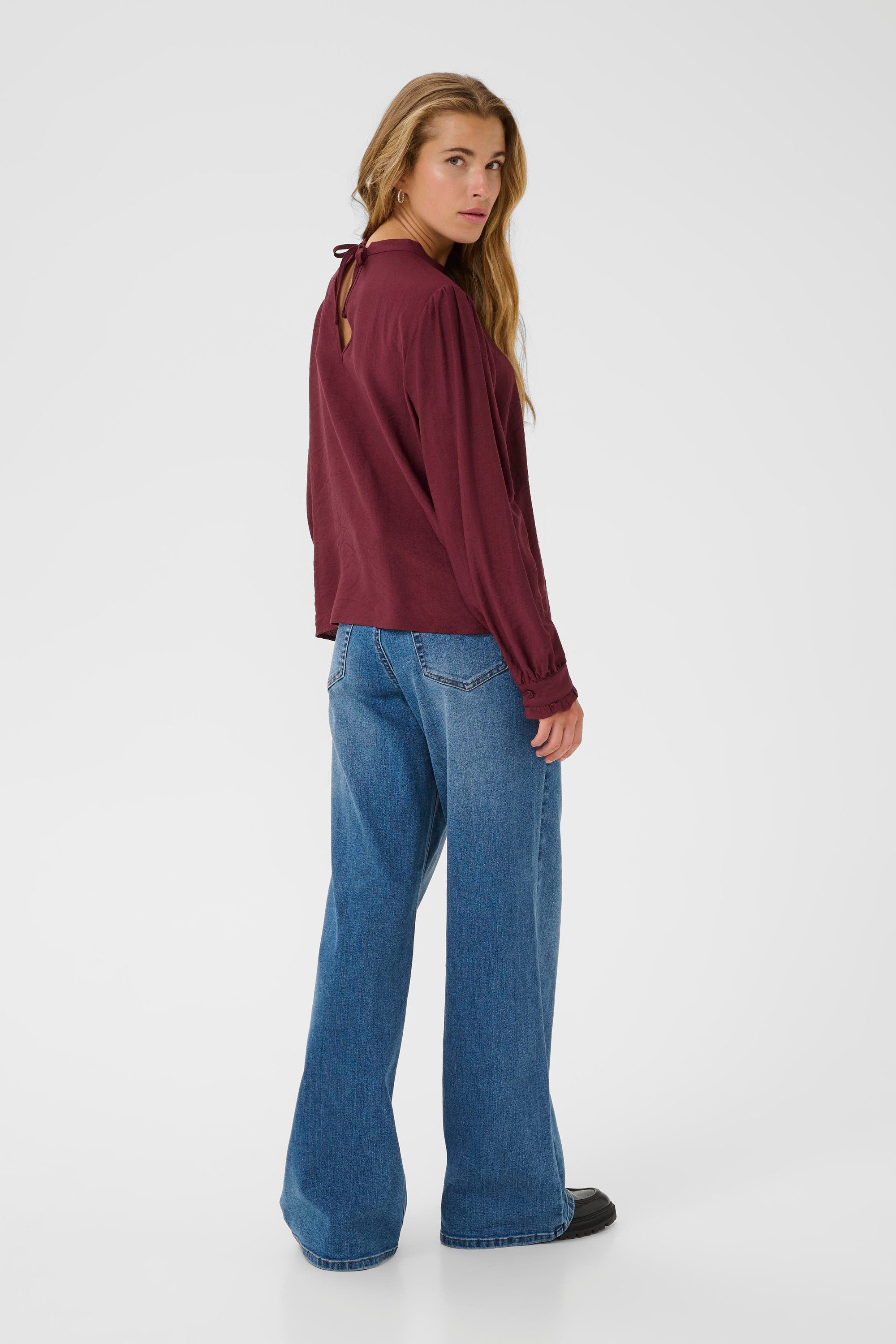 Langarmbluse Langarm-Bluse KArea