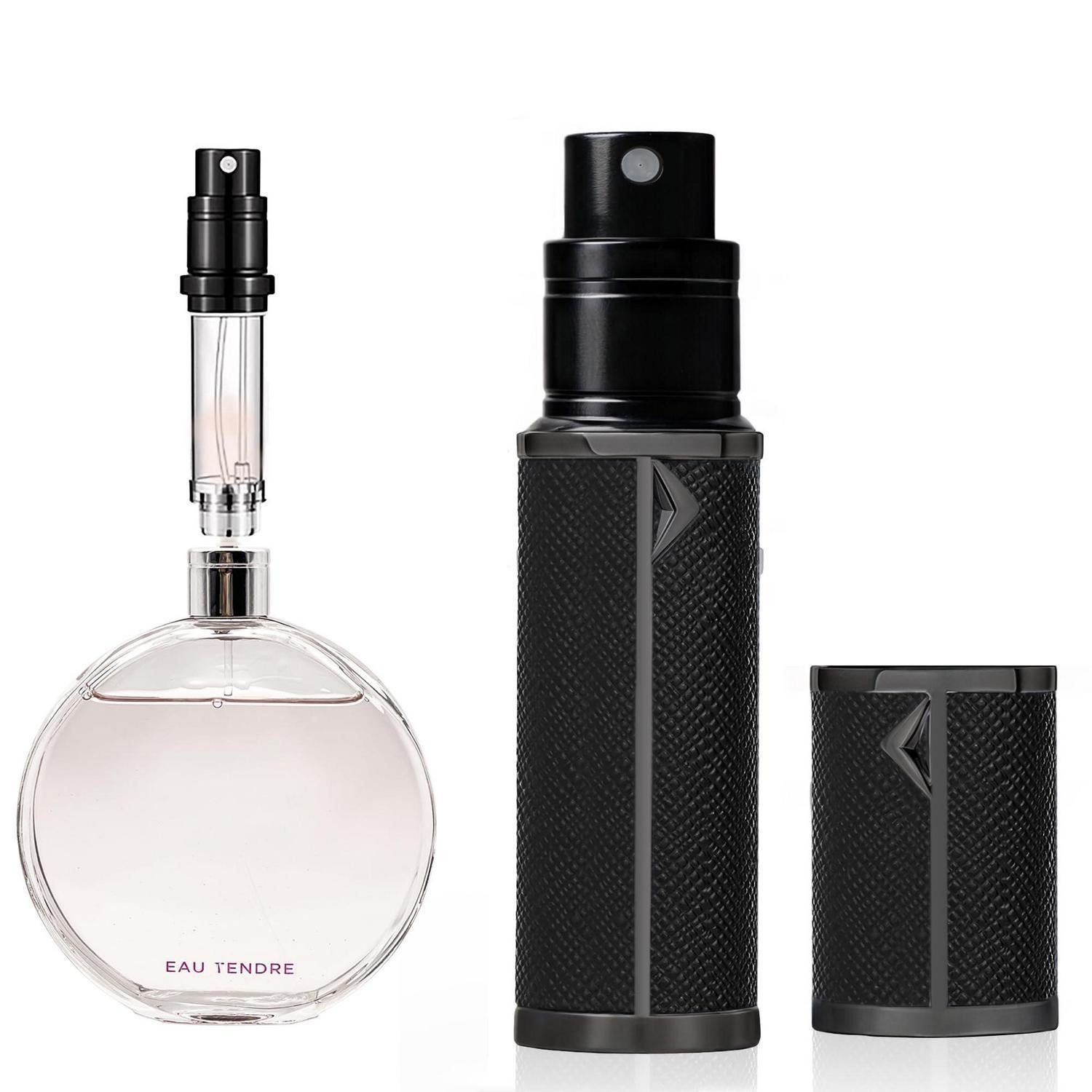 LuxusKollektion Eau de Parfum Parfümzerstäuber 5ml Lederoptik Schwarz