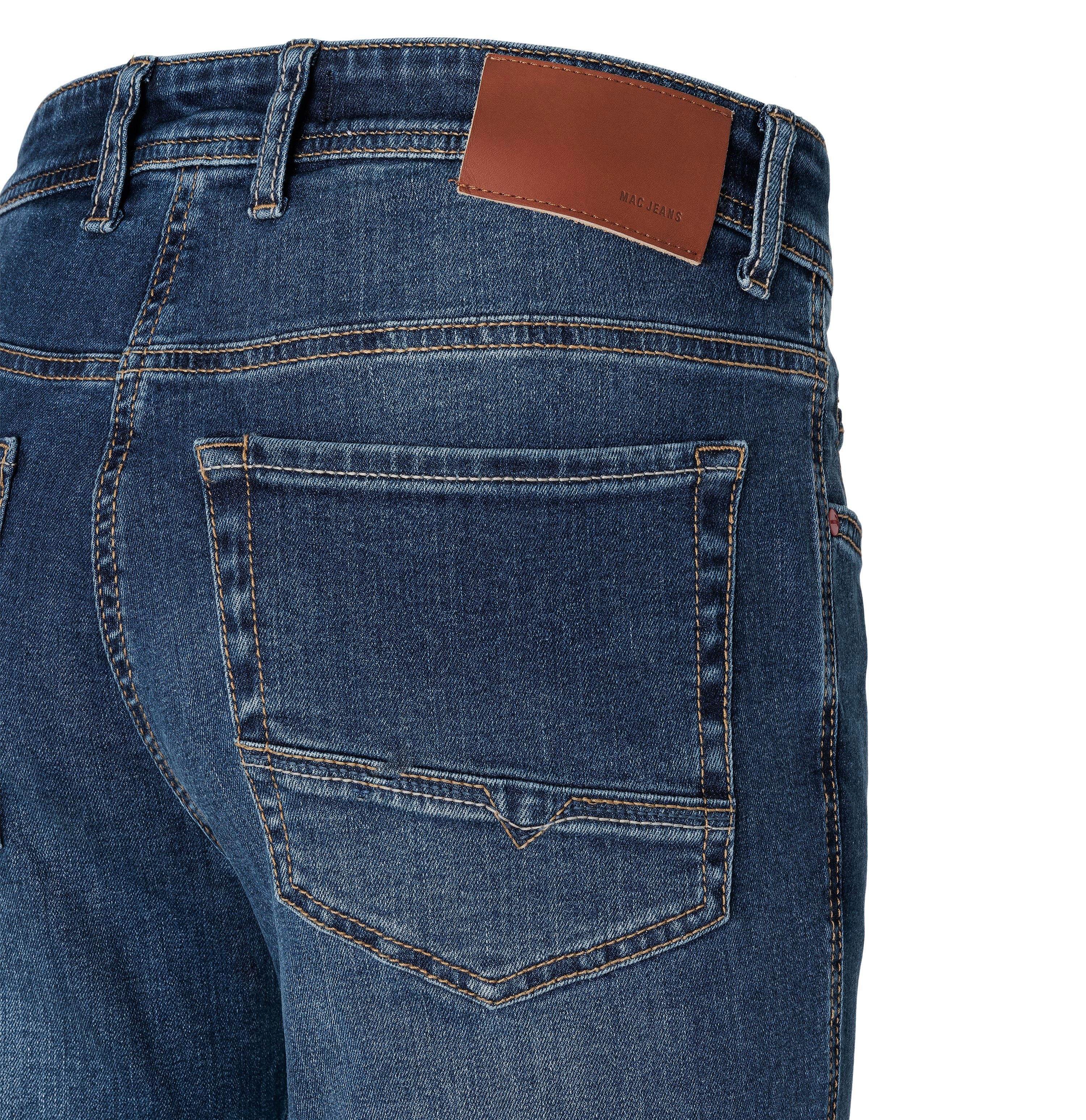 blue 5-Pocket-Jeans Stretch wash Arne MAC Denim authentic navy