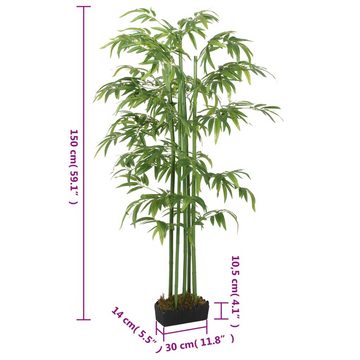 Kunstrasen Bambusbaum Künstlich 576 Blätter 150 cm Grün, vidaXL, Höhe: 150 mm