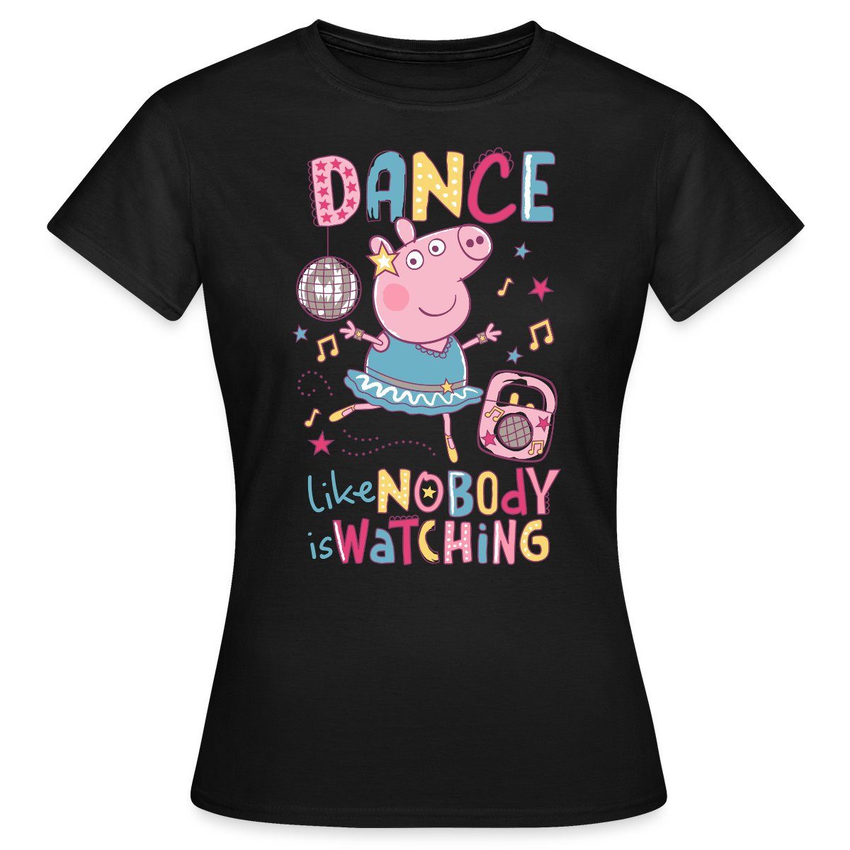 Spreadshirt T-Shirt Peppa Wutz Dancing Queen günstig online kaufen
