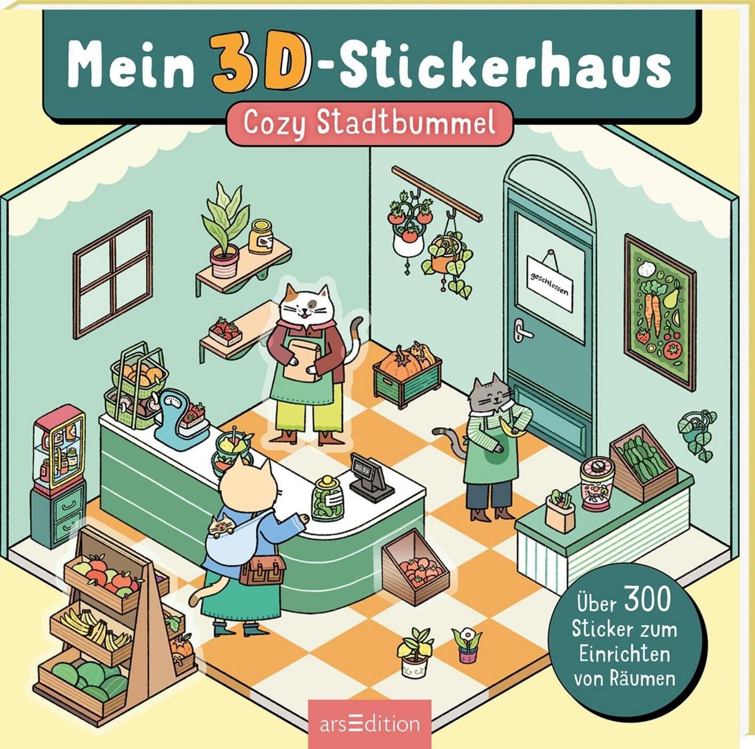 Mein 3D-Stickerhaus – Cozy Stadtbummel / diverse
