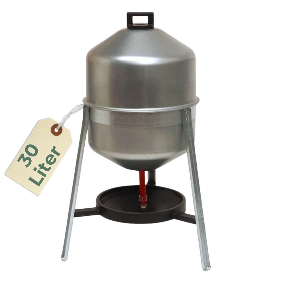 GarPet Wasserspender Siphontränke Metall 30 L Automatische Wasserversorgung Hühner Zubehör