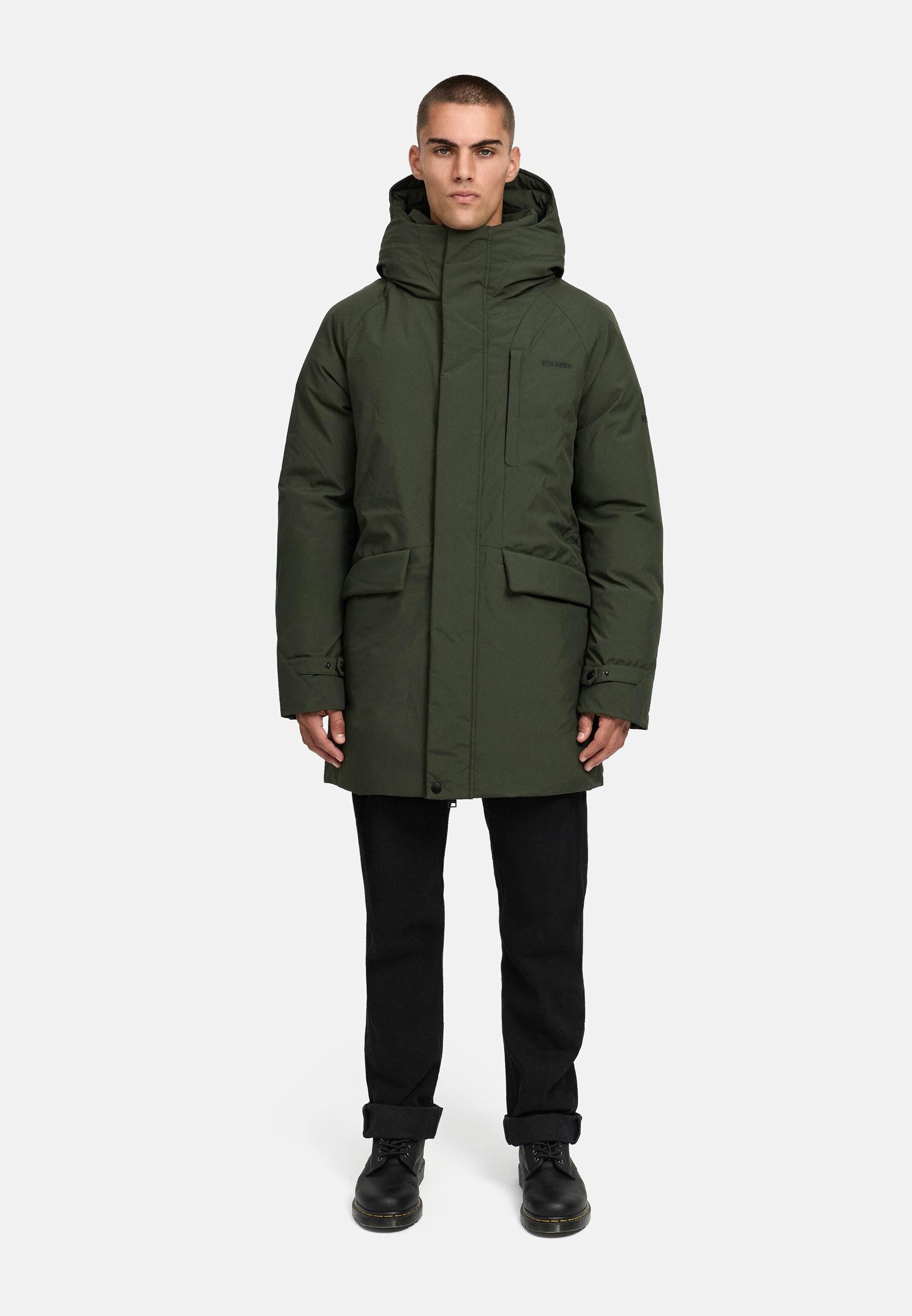 Stone Harbour Wintermantel Emriis XX Warmer Herren Mantel mit Magnet-Knöpfen