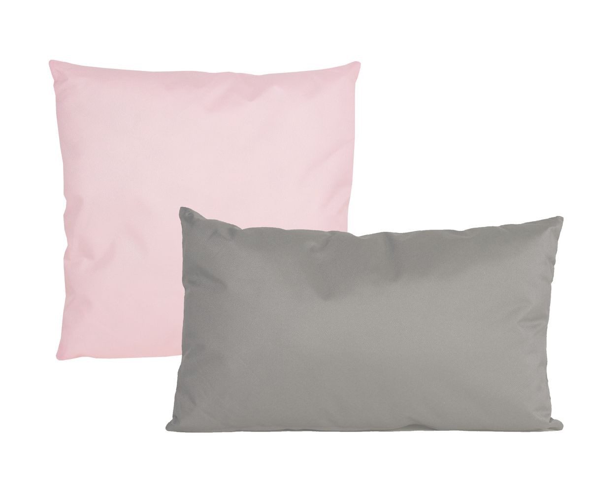 JACK Sitzkissen JACK 2er Set 2-farbiges Wende Outdoor Lounge Kissen 45x45cm + 30x50cm, inkl. Füllung, Robust, Strapazierfähig, Wasserfest, Innen & Außen