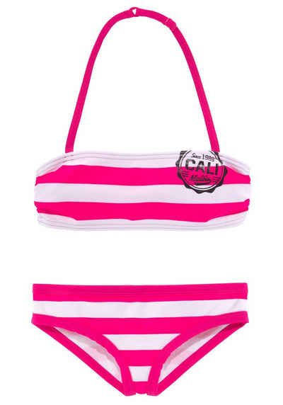 Bench. Bandeau-Bikini mit trendigen Streifen