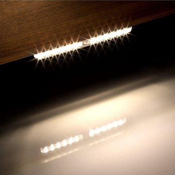 SO-TECH® LED Unterbauleuchte Orientierungsleuchte VIA warmweiß 12V / 0,9 W, mit Bewegungssensor, schwenkbar, 1er Set inkl. Netzteil