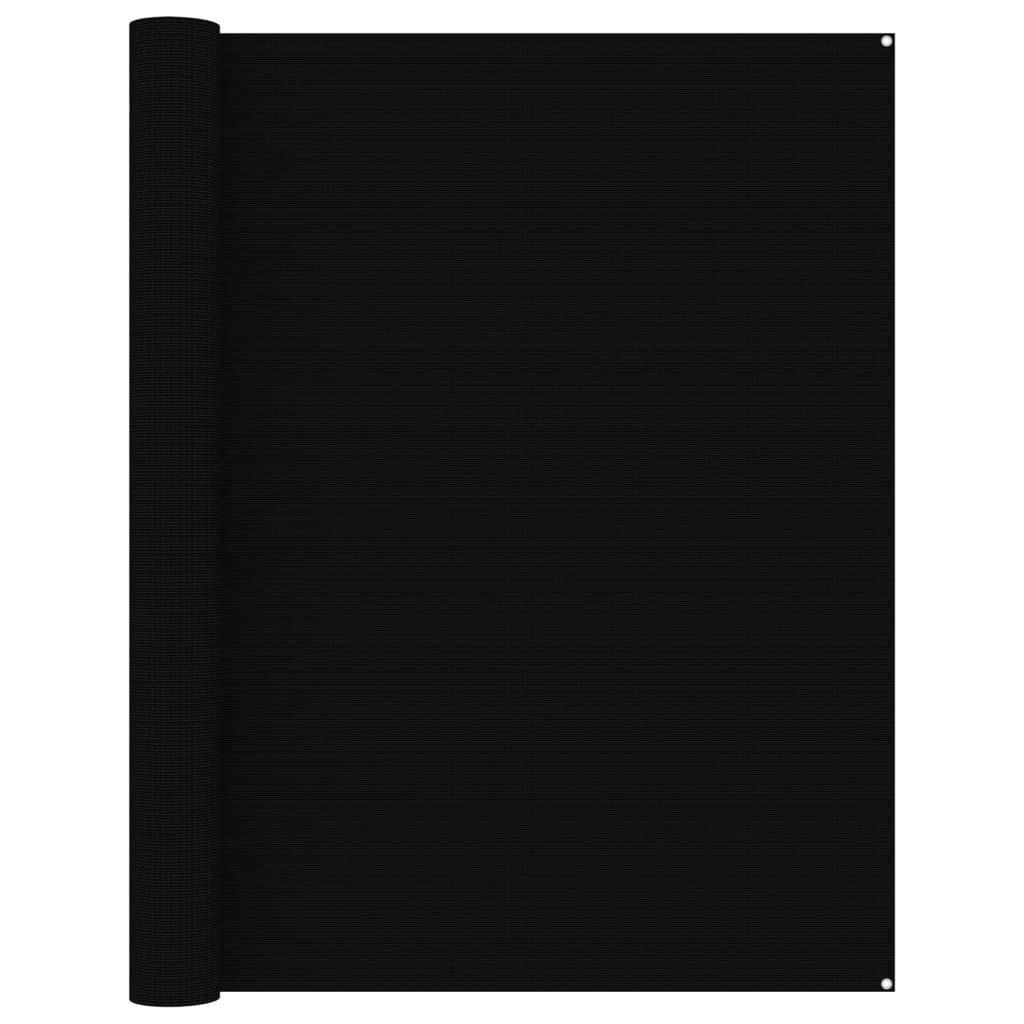 Teppich Zeltteppich 250x400 cm Schwarz Wohnwagen Teppich Vorzelt Unterlage