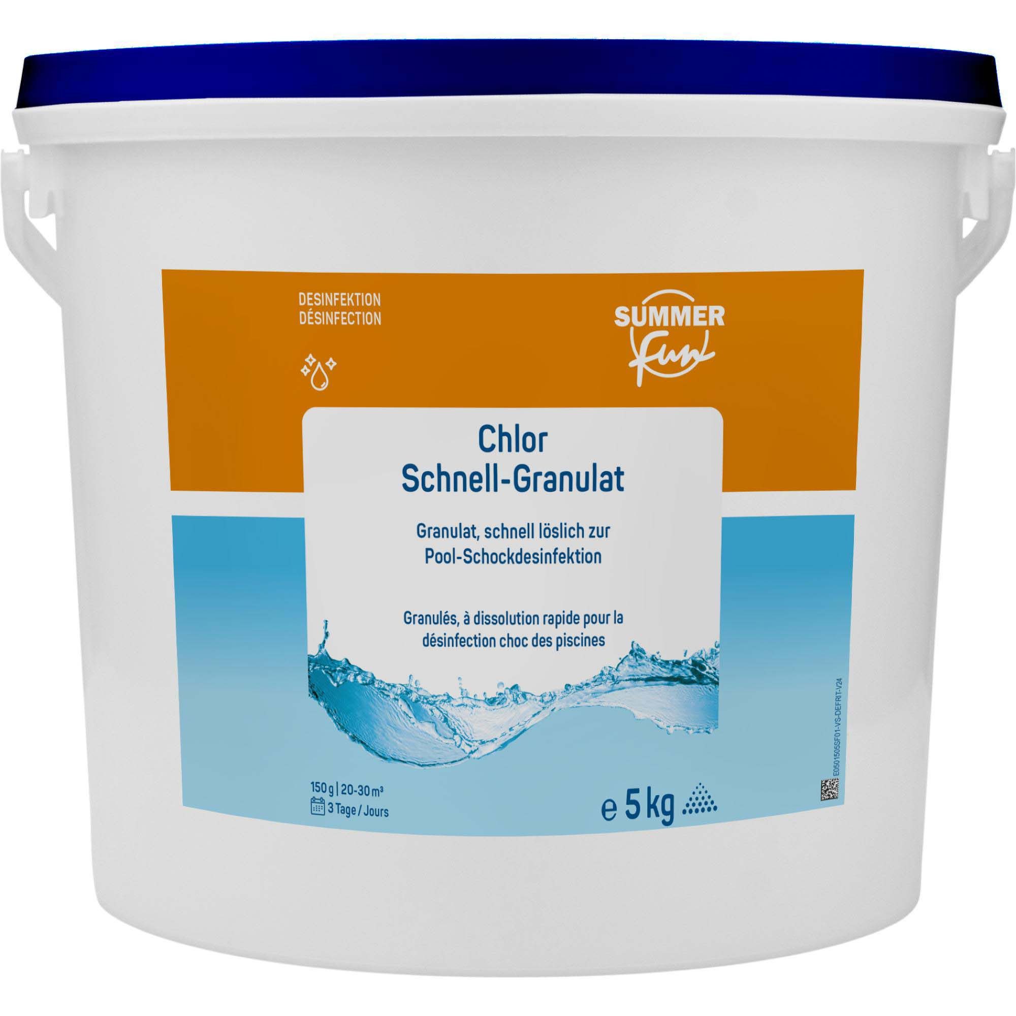 SUMMER FUN Poolpflege Summer Fun Chlor Schnell-Granulat - 5 kg