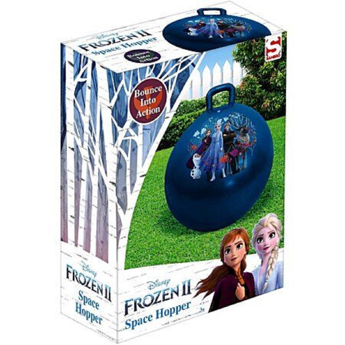Disney Frozen Hüpfball Skippy-Ball – Hüpfball mit Elsa & Anna für Kinder