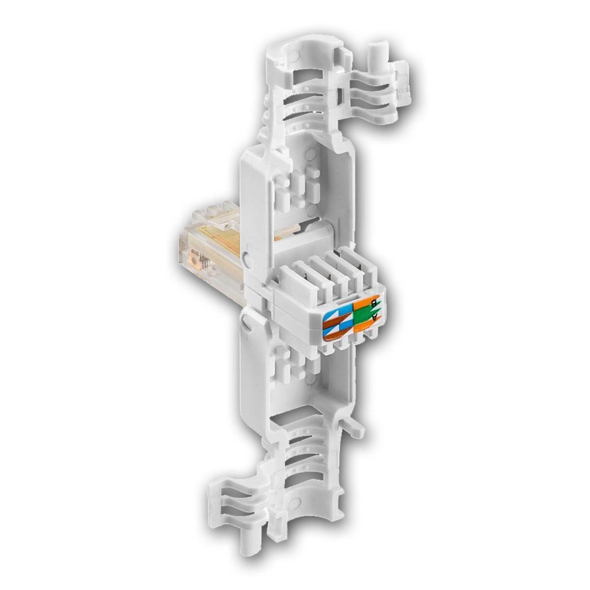 Goobay Werkzeugfreier RJ45 Stecker CAT 5e UTP ungeschirmt Netzwerkkabel