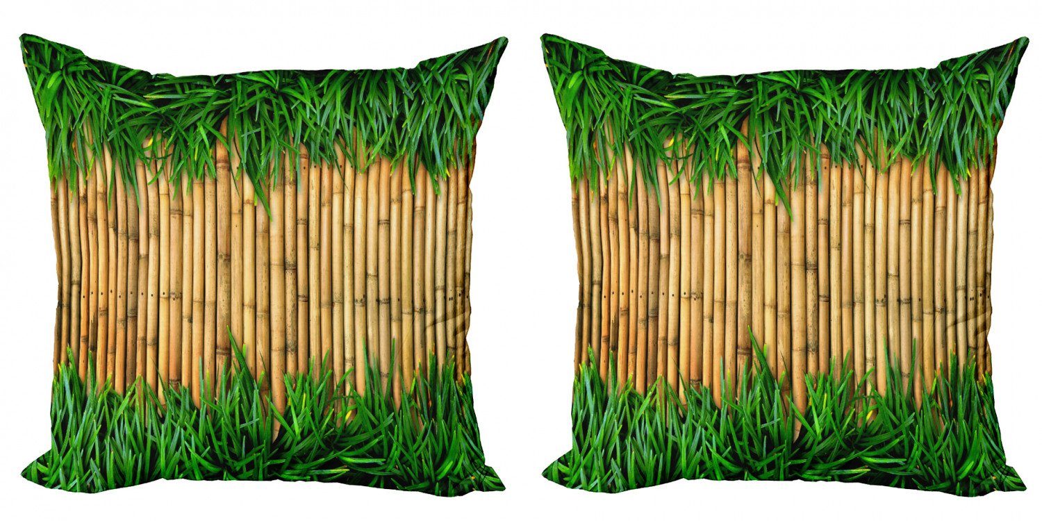Brown Abakuhaus Stück), und Bambus Digitaldruck, Accent Doppelseitiger Grün (2 Modern Kissenbezüge