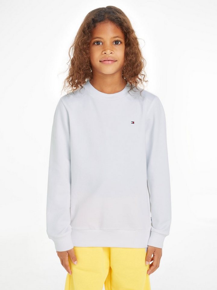 Tommy Hilfiger Sweatshirt SOLID SWEATSHIRT mit Tommy Hilfger Logo-Flag