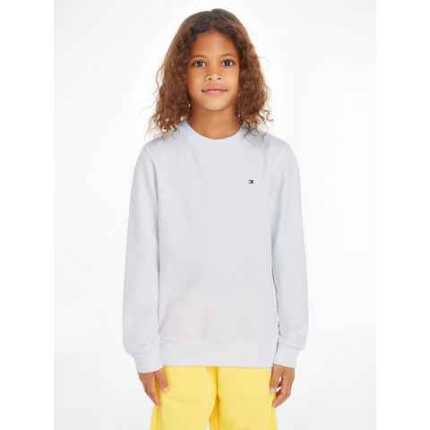 Tommy Hilfiger Sweatshirt SOLID SWEATSHIRT mit Tommy Hilfger Logo-Flag