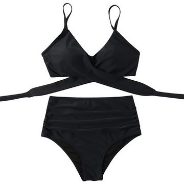 BlauWave Badeanzug Bikinidamen,badeanzug,Hohe Taille,sexy 2-teilige Badeanzüge (1-St) Bauchweg badeanzug