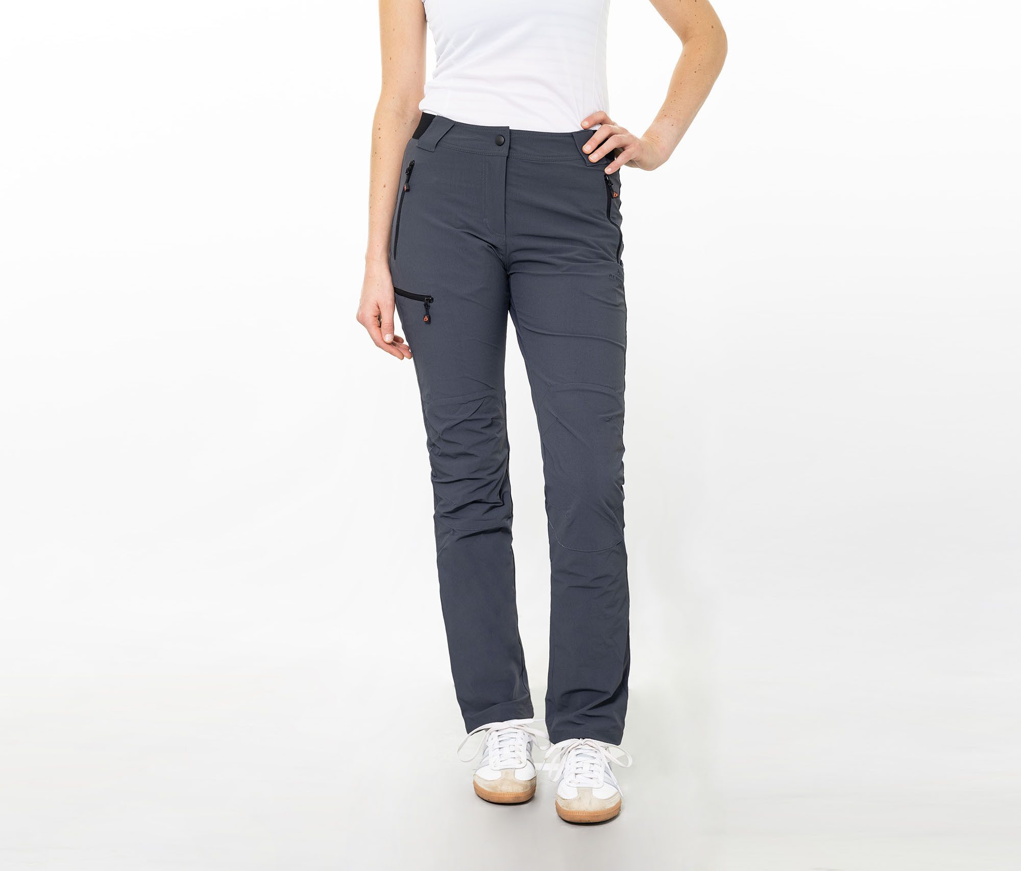 Bergson Outdoorhose RITAMÄKI COMFORT Damen Winter-Wanderhose, warm gefüttert, elastisch, Kurzgrößen, schwa