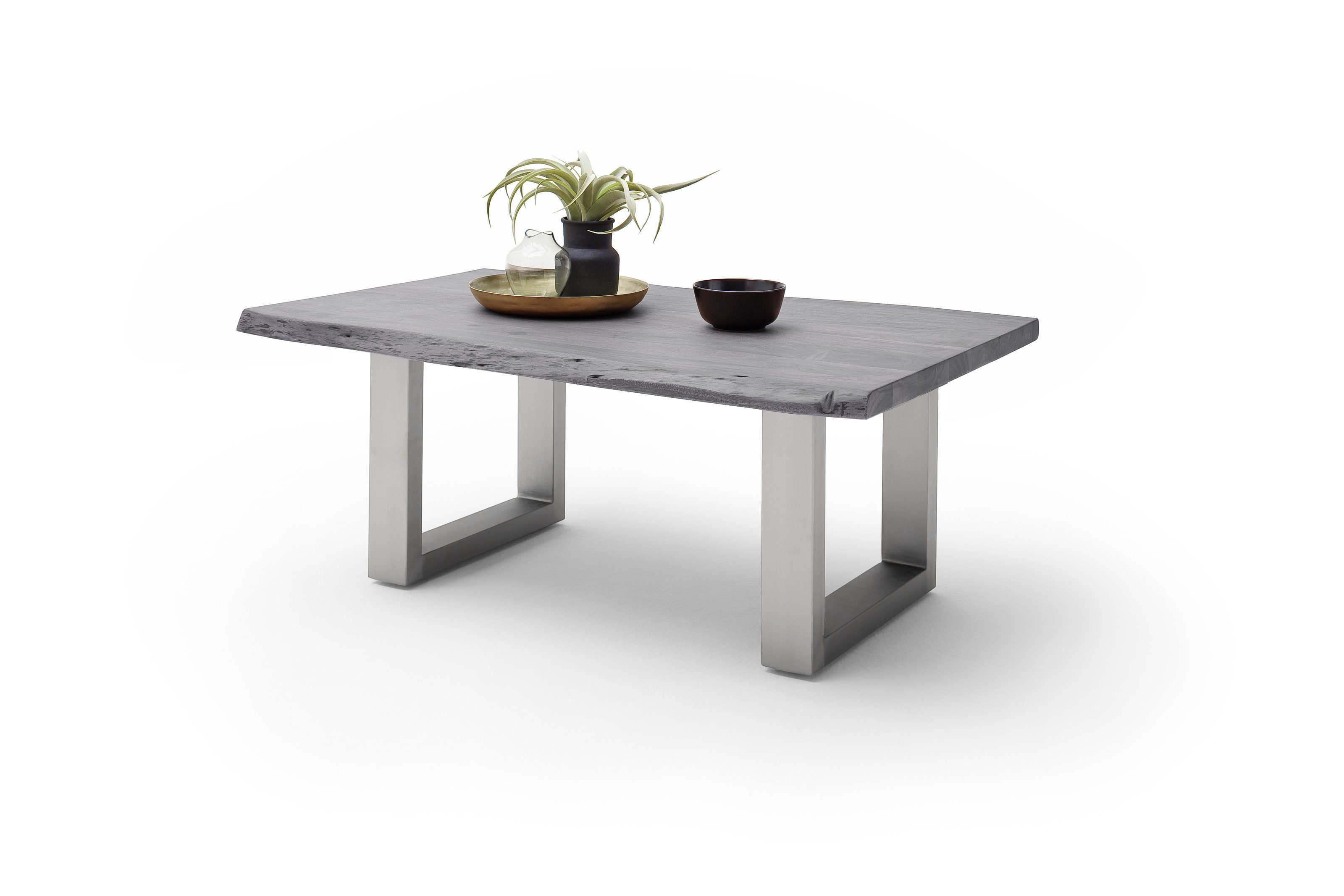 freiraum Couchtisch CARTAGENA, in Akazie grau, massiv lackiert - 110x45x70cm (BxHxT)