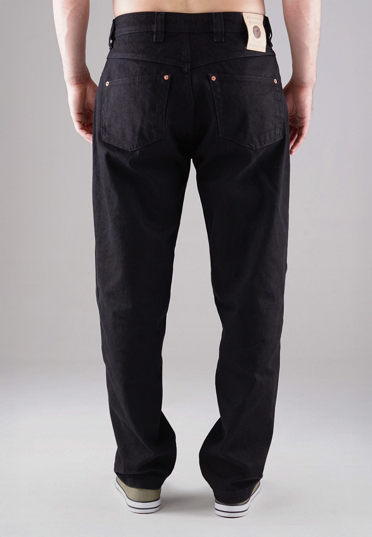 PICALDI Jeans 5-Pocket-Jeans Relax Fit Zicco 472 Black - Raw Black (1-tlg) Relaxed-Karottenschnitt