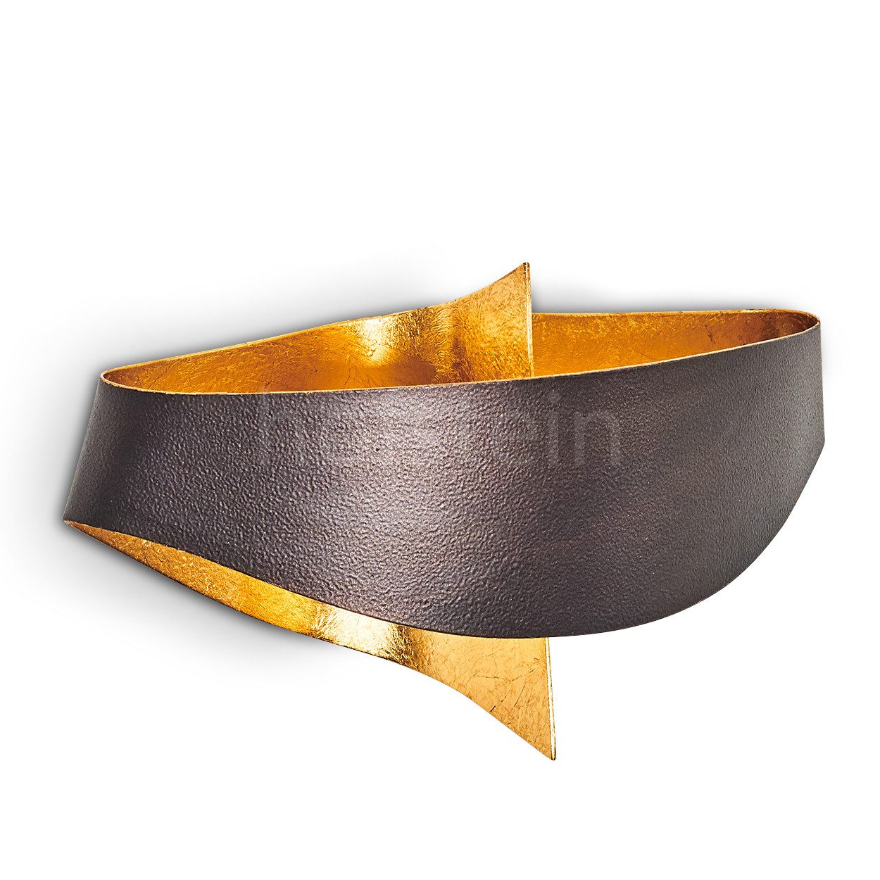 hofstein Wandleuchte »Aschi« Wandlampe aus Metall in Braun/Gold, ohne Leuchtmittel, moderne mit Up & Down-Effekt, 2xG9, Zimmerlampe mit Lichteffekt