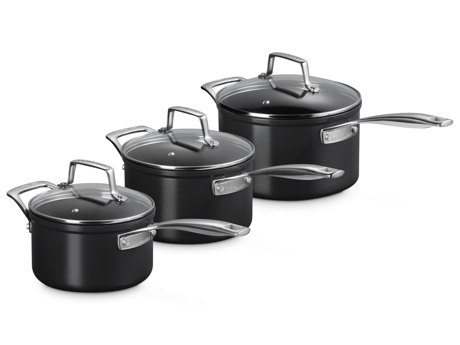 LE CREUSET Topf-Set Essential Profitopfset 16+18+20cm 3tlg, Aluminium