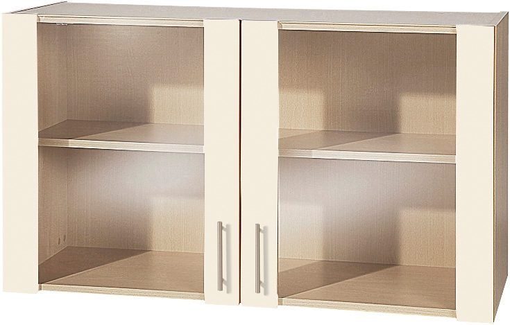 wiho Küchen Glashängeschrank Kiel Front mit Glaseinsatz
