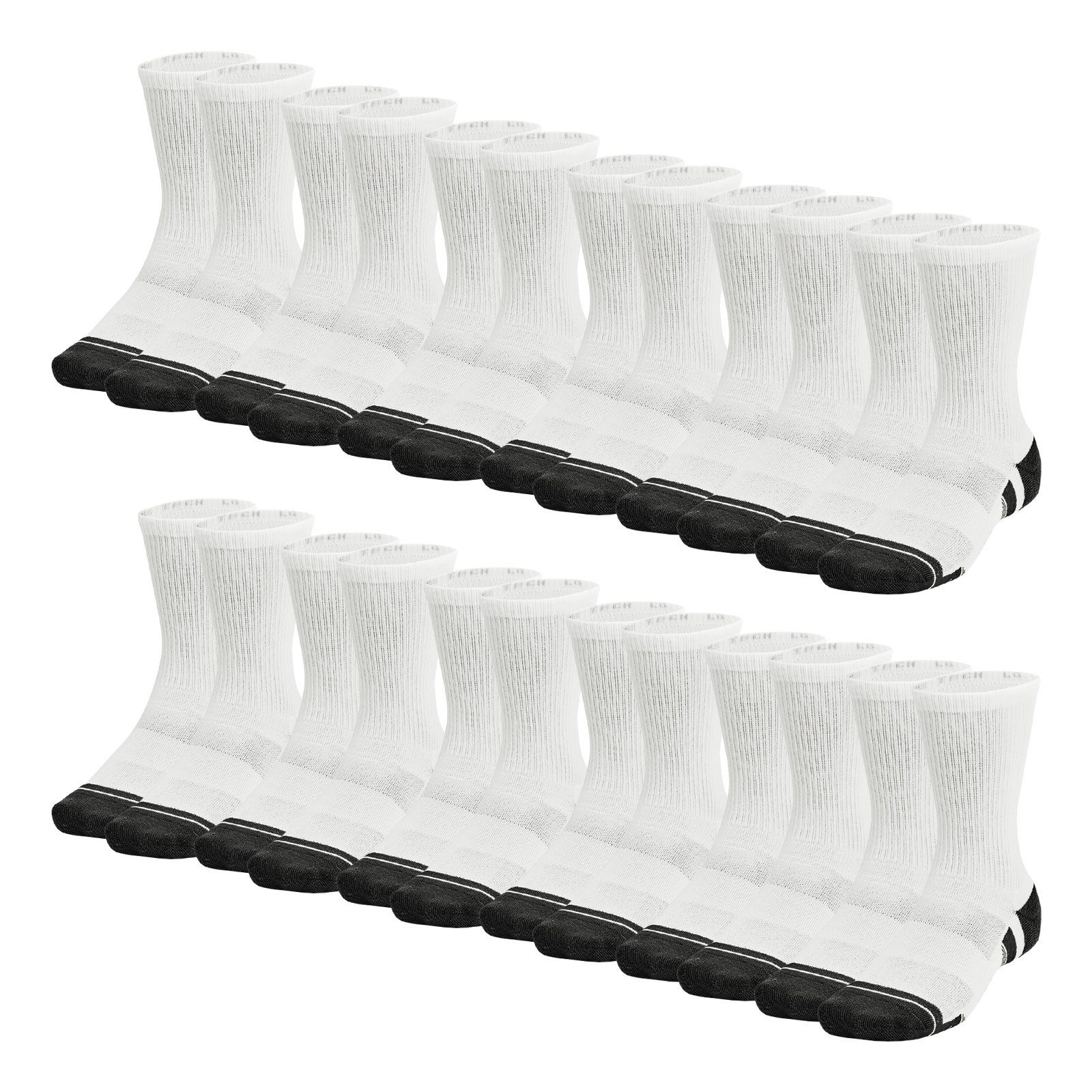 Under Armour® Funktionssocken 12 Paar Performance Tech-Crew-Socken (12-Paar) mit Fußgewölbestütze