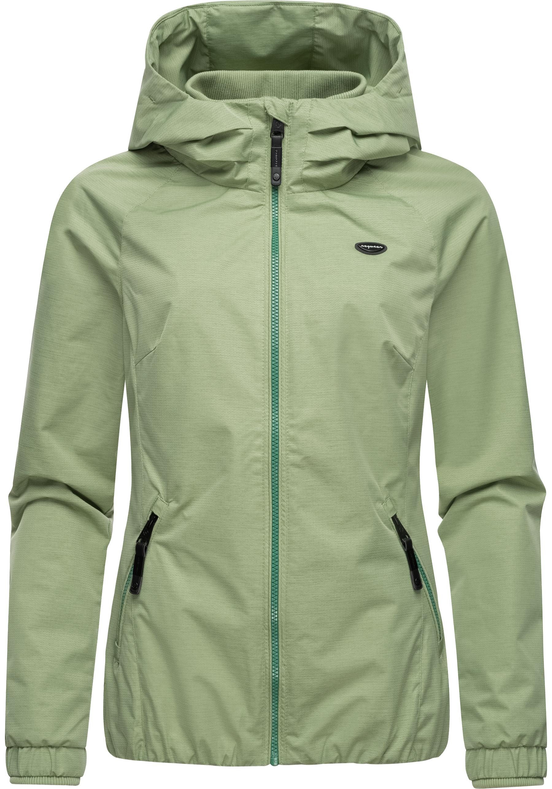 Ragwear Outdoorjacke Dizzie Tech Wasserdichte Damen Übergangsjacke mit großer Kapuze