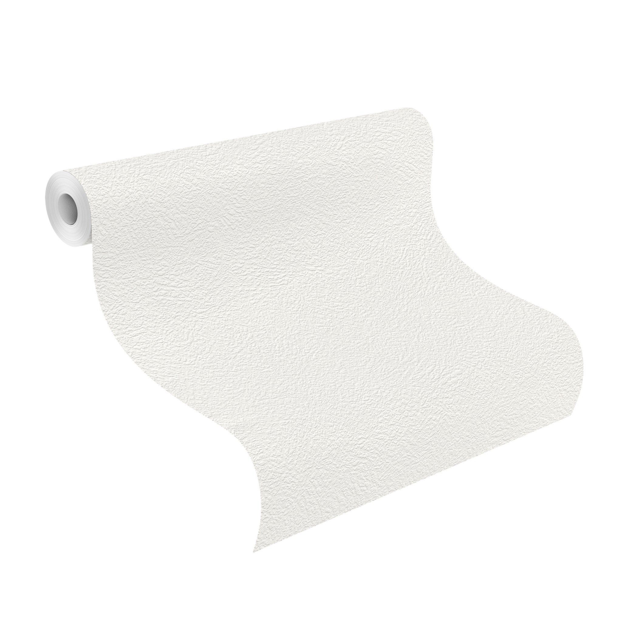Rasch Papiertapete mit körniger Struktur - Überstreichbar, strukturiert, einfarbig, uni, Strukturmuster, (1 Rolle, 1 St), Strukturtapete