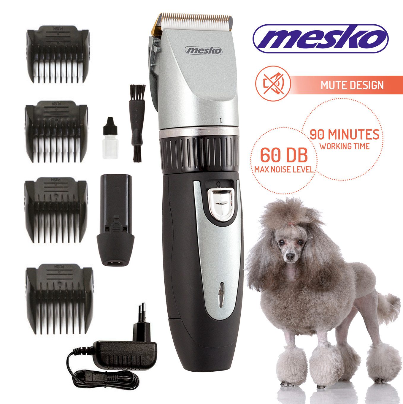 Adler Hundeschermaschine Adler Mesko Haustier-Schermaschine Haarschneider Rasierer ms_2826