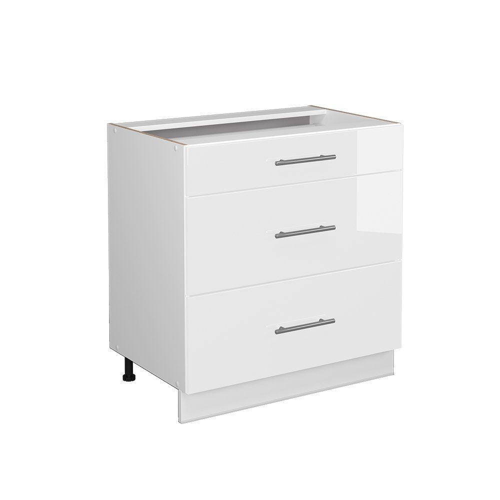 Vicco Midischrank Fame-Line Weiß HG/Weiß 80x81.6cm günstig online kaufen