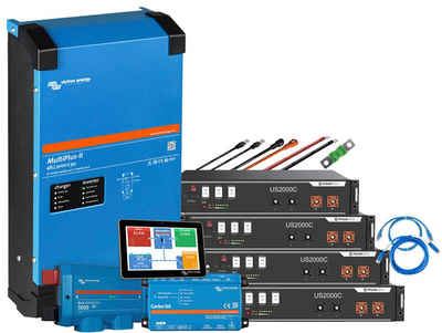 offgridtec Backup-Kit 9,6kWh Pylontech LiFePo4 Akku Akku-Set 2400 mAh (48 V), Victron MultiPlus II 48/3000 Wechselrichter 1-Phasig