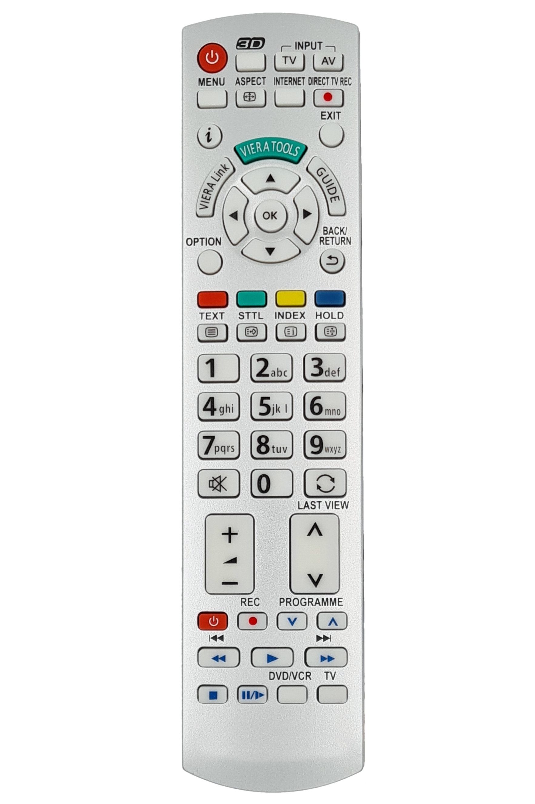 Alltro Ersatz Fernbedienung für Panasonic N2QAYB000753 Fernseher TV Fernbedienung