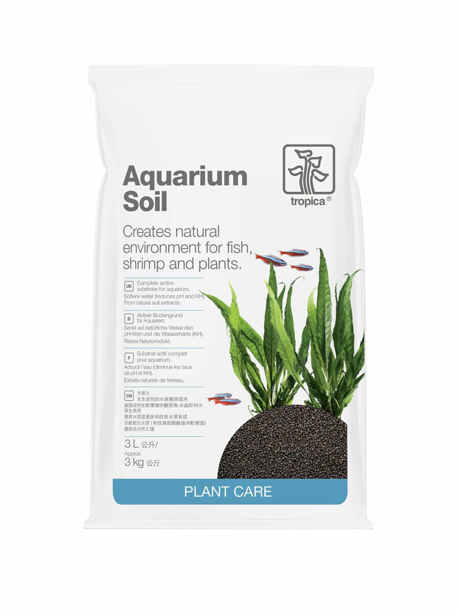 Aquarien-Substrat Tropica Aquarium Soil, kompetter Bodengrund, 3 Liter