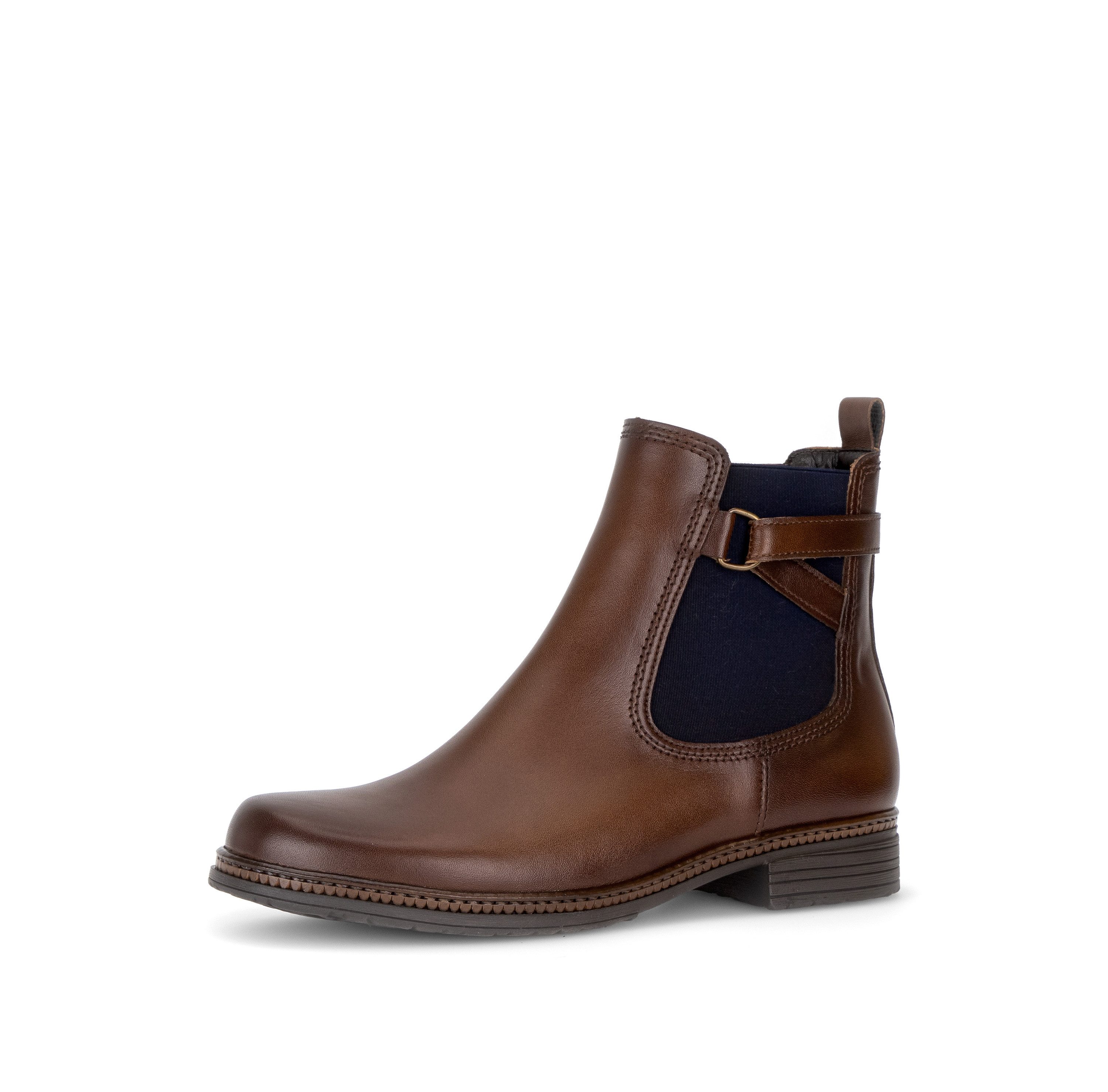 Gabor Chelseaboots Blockabsatz, Stiefelette mit dekorativem Zierriemchen