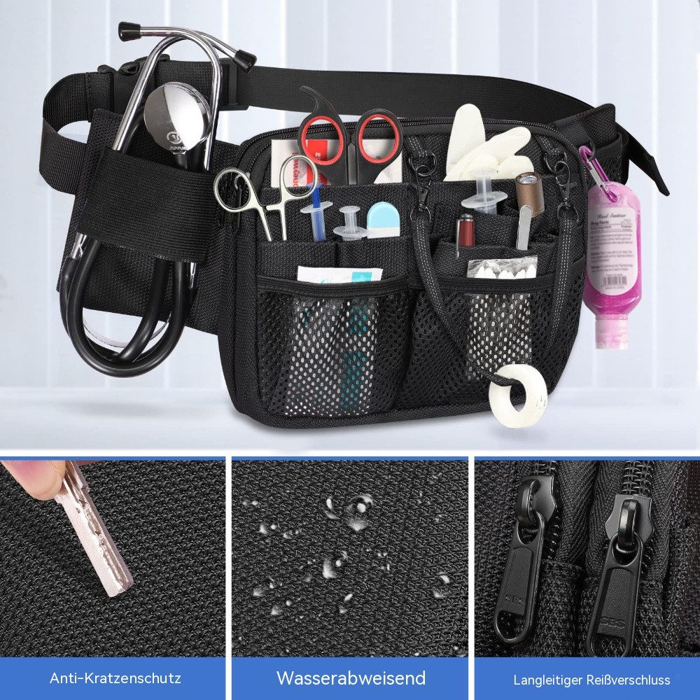 Blusmart Gürteltasche Multifunktionale Krankenschwester-Hüfttasche (Reißfest & langlebig, Werkzeuggürtel-Organizer für Stethoskope), Für Pflegekräfte und Pflegestudierende