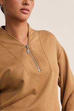 Next Sweatshirt Langärmeliges Sweatshirt-Kleid mit Reißverschluss (1-tlg)