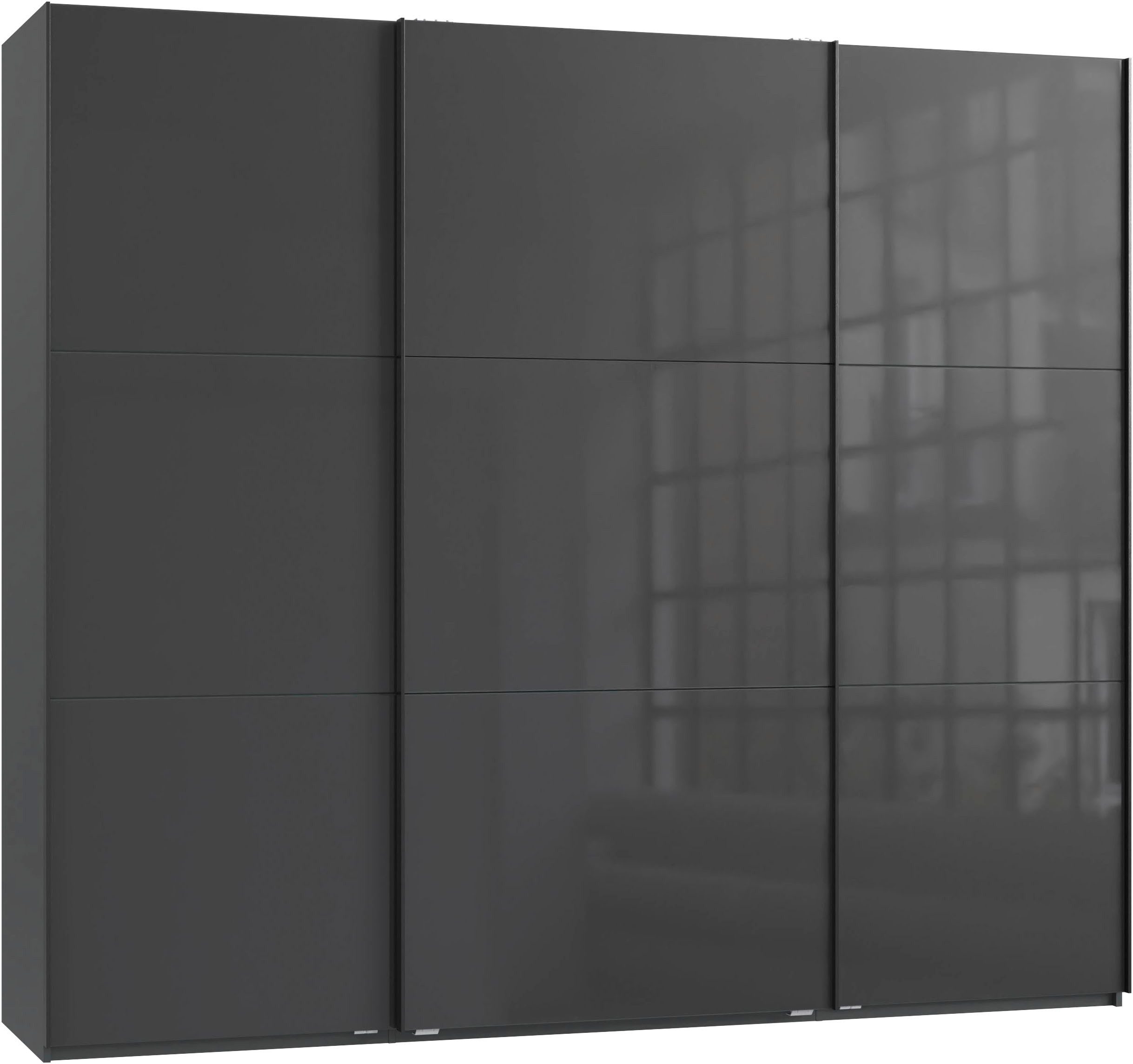 Wimex Kleiderschrank Indiana by fresh to go, wahlweise mit oder ohne Spiegel (INKLUSIVE Innenausstattung und Selbsteinzug für die Türen) große Breiten250 oder 300cm, mit oder ohne Glasfront, Made in Germany