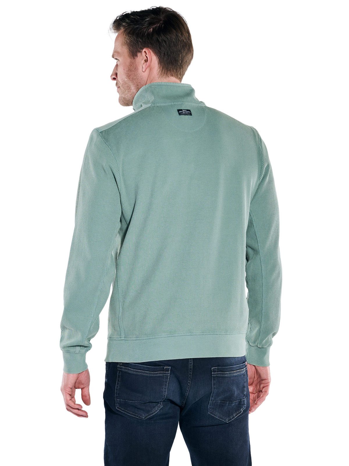 Engbers Sweatshirt engbers Herren Sweatshirt mit Stehkragen, Petrolblau günstig online kaufen