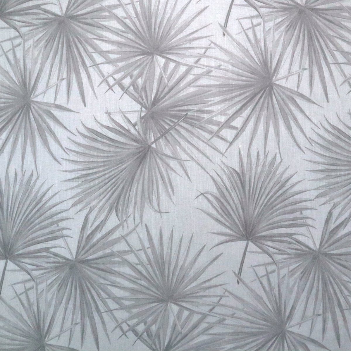 Stofferia Stoff Gardinenstoff Voile Halbtransparent Living Grau - Höhe 300 cm, Meterware