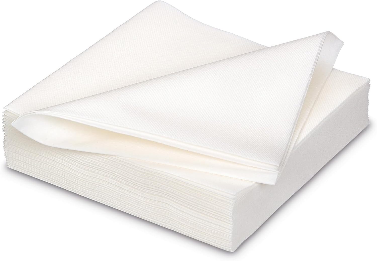 Duni Stoffserviette AVA GALA Premium Servietten Weiß, 40 x 40 cm, 25 Stück, Leinengefühl, reißfest, extrem saugfähig, hochwertig