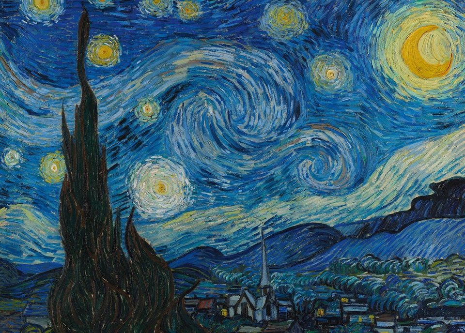 PYRAMID Poster Riesenposter Vincent Van Gogh Kunstdruck The Starry Night