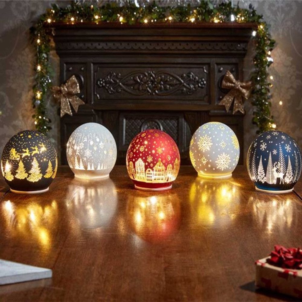 Smart Garden Weihnachtsszene WonderGlobe - Elegante LED Glasdekoration, 11 cm